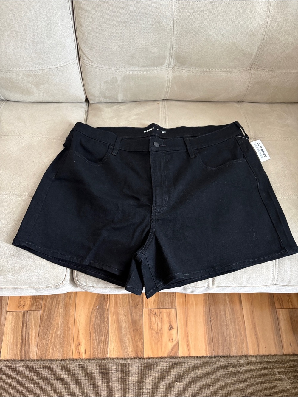 Old Navy Black Denim Jean Shorts NWT